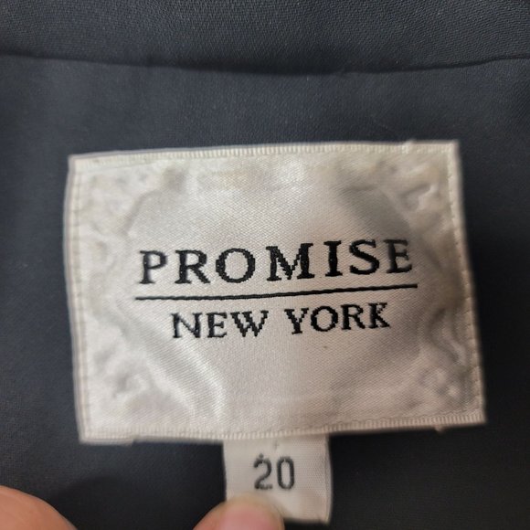 Promise New York vintage black witchy sparkle rhinestone rocker blazer jacket 20 - Picture 7 of 14